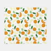 mandarijncitrus fleece deken (Voorkant (Horizontaal))