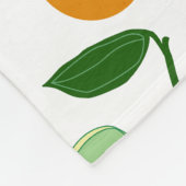 mandarijncitrus fleece deken (Hoek)