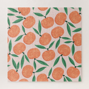 Mandarijnen : repeating fruit texture. legpuzzel