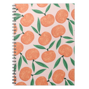 Mandarijnen : repeating fruit texture. notitieboek