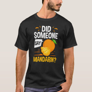 Mandarijns Oranje ruitsap van Plant van vruchten, T-shirt