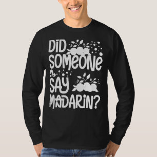 Mandarijns Oranje ruitsap van Plant van vruchten, T-shirt