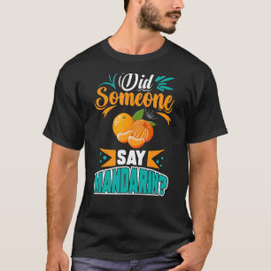 Mandarijns Oranje ruitsap van Plant van vruchten, T-shirt