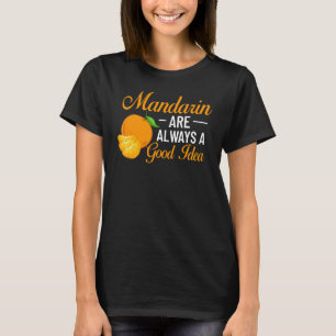 Mandarijns Oranje ruitsap van Plant van vruchten, T-shirt
