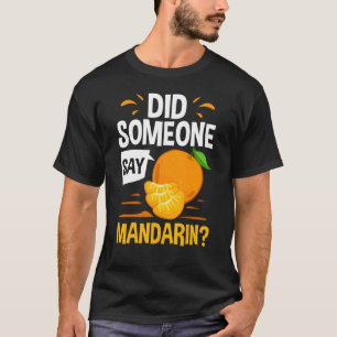 Mandarijns Oranje ruitsap van Plant van vruchten, T-shirt