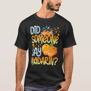 Mandarijns Oranje ruitsap van Plant van vruchten, T-shirt
