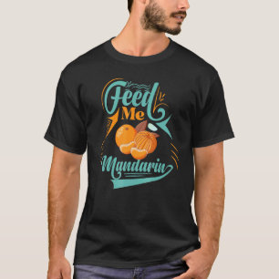 Mandarijns Oranje ruitsap van Plant van vruchten,  T-shirt