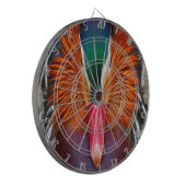 Mandarijnse eendenkop dartbord (Voorkant Links)