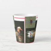Mandarin Canard Collage Latte Mug (Devant)