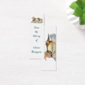 Mandarin Duck Book Mark om aan te passen Mini Visitekaartjes (Bureau)
