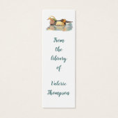 Mandarin Duck Book Mark om aan te passen Mini Visitekaartjes (Voorkant)