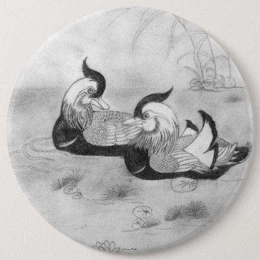Mandarin Duck Button (Voorkant)