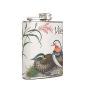 Mandarin Duck Chinese schilderijen Heupfles (Rechts)