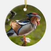 Mandarin Duck Keramisch Ornament (Voorkant)