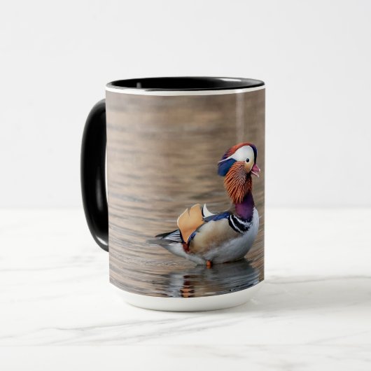 Mandarin Duck Mok (Voorkant links)
