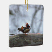 Mandarin Duck Photo Ceramic Ornament (Rechts)