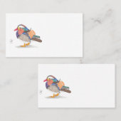 MANDARIN DUCK VISITEKAARTJE (Voorkant / Achterkant)