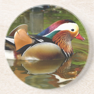 Mandarin Duck Zandsteen Onderzetter