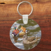 Mandarin Ducks Sleutelhanger (Voorkant)