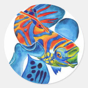 Mandarin Fish design stickers décoratifs