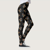 Mandarin Frenzy Leggings (Noir) (Droite)