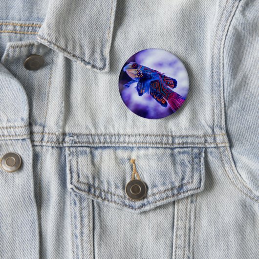 Mandarin Goby Fish Button (In situ)