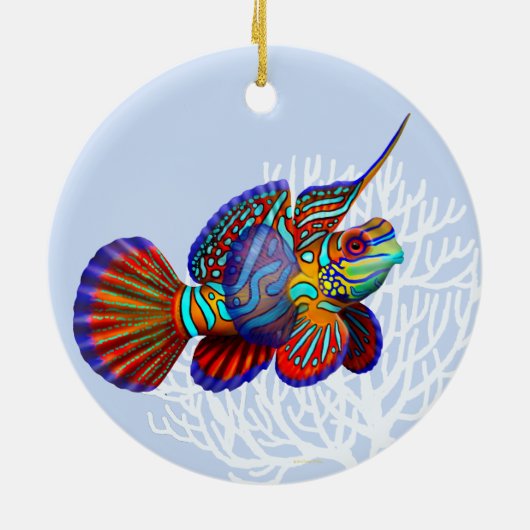 Mandarin Goby Fish Ornament (Achterkant)