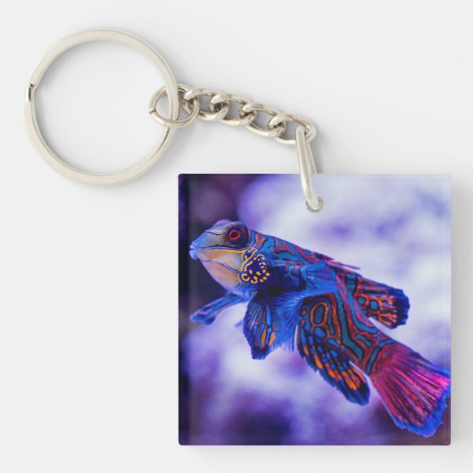 Mandarin Goby Fish Sleutelhanger (Voorkant)