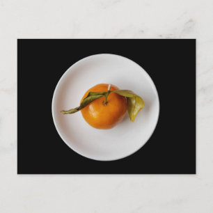 Mandarin Oranje portret still life, Zen Unique Briefkaart