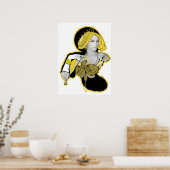 Mandarina Yellow Diva Poster (Keuken)