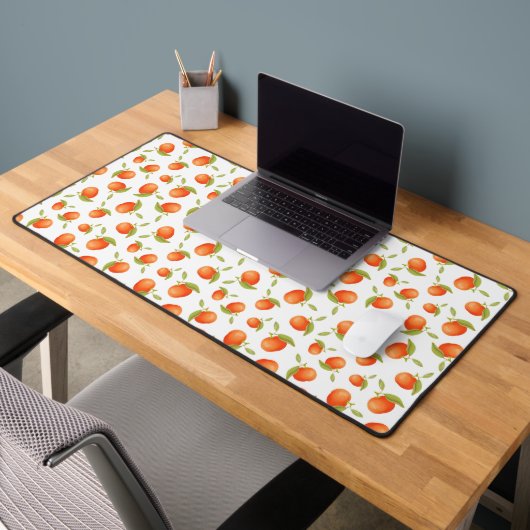 Mandarines sur un motif arrière - plan blanc (Bureau 2)