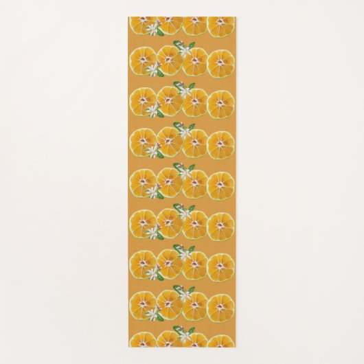 Mandarins Citrus Sinaasappel Fruit Yogamat (Voorkant)