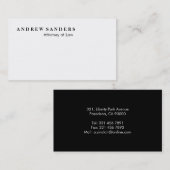 Mandataire - cartes de visite (Devant / Derrière)