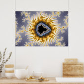 Mandel Bleu - Poster Fractal (Cuisine)