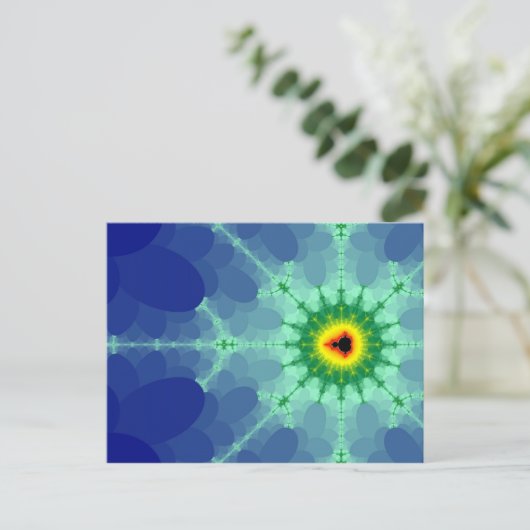 Mandel op een Briefkaart van Lilly Pad (Staand voorkant)