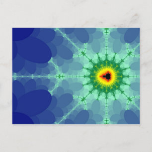 Mandel sur une carte postale Lilly Pad