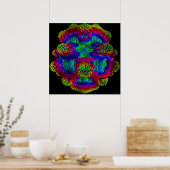 Mandelbollen met normale kleur poster (Keuken)