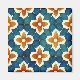 Mandelbrat Moroccan Tile Pattern Magneet