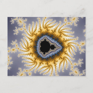 Mandelbrot bleu - Carte postale fractale