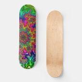 Mandelbrot Color Explosion Skateboard (Recto)