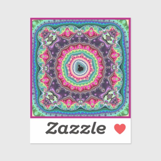 Mandelbrot Design Sticker (Vel)