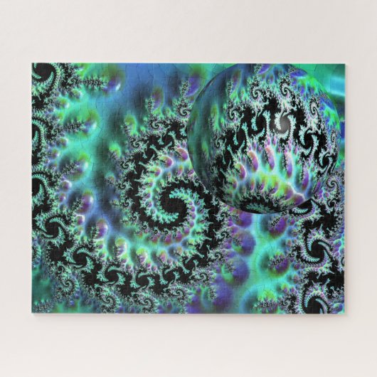 Mandelbrot Discovery avec Sphere Jigsaw Puzzle (Horizontal)