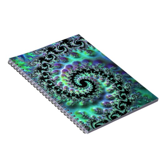 Mandelbrot Discovery Spiral Notitieboek (Rechterzijde)