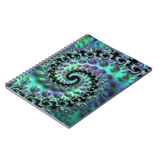 Mandelbrot Discovery Spiral Notitieboek (Linkerzijde)