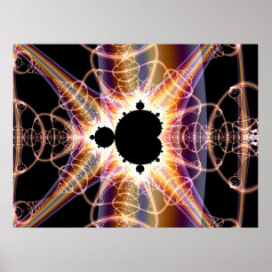 Mandelbrot : doorschijnend poster