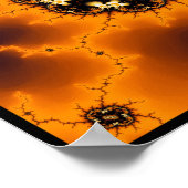 Mandelbrot Fire Fractal Poster (Hoek)