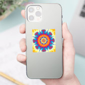 Mandelbrot Flower Burst Sticker (Telefoon)
