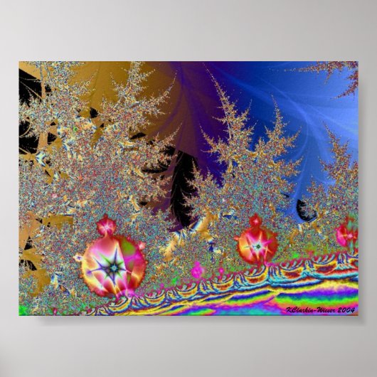 Mandelbrot Forest Poster (Voorkant)