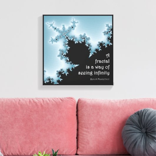 Mandelbrot fractaalkunst canvas afdruk (Insitu (Woonkamer))