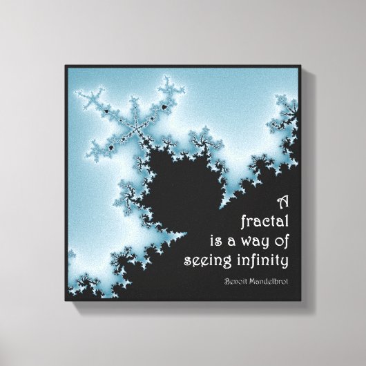 Mandelbrot fractaalkunst canvas afdruk (Voorkant)